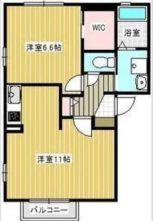 ヌーヴェルサンタナール【2階】の間取り