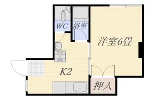1Kの間取り画像