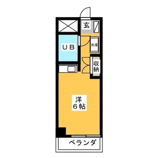 1Rの間取り画像