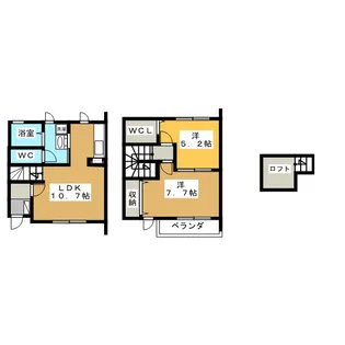 岐阜県各務原市川島河田町【一戸建】の間取り