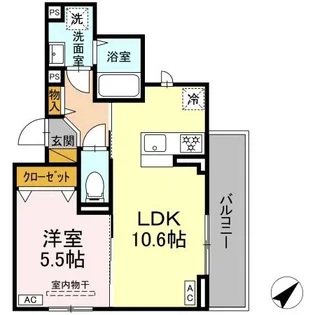 プラージュ津田沼【2階】の間取り