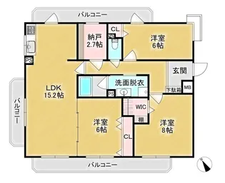 グレースフル・ピオナーM【3階】の間取り