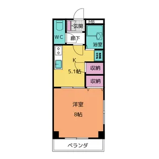 センチュリー平針【1階】の間取り