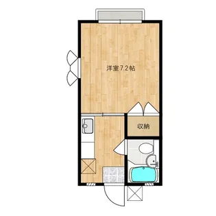 AbundantNAKAI【1階】の間取り