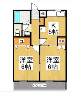 東京都清瀬市上清戸1【アパート】の間取り