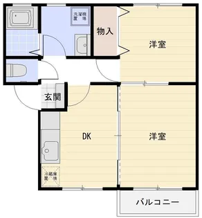 シャン・ド・フルール【1階】の間取り