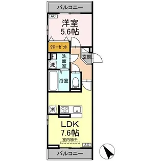 D-ROOM松木A【2階】の間取り