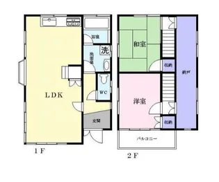 香川県丸亀市土器町東1【一戸建】の間取り