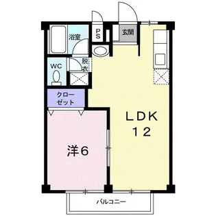 シティハイツ恭武【2階】の間取り