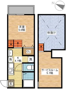 MODERN PALAZZO 長崎大学前【1階】の間取り