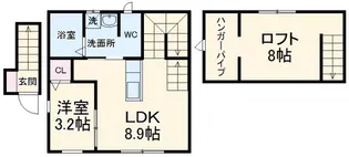 エスプレッソ【2階】の間取り