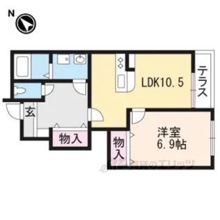 ブライトハウス瀬田A【1階】の間取り