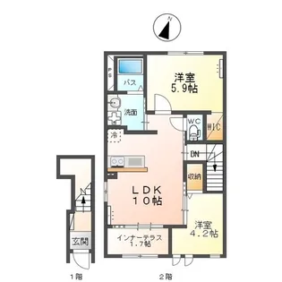 ルミエール タケ(LUMIERE TAKE)【2階】の間取り