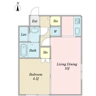 αNEXT札幌第12【4階】の間取り