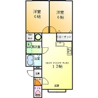 Mハイツ高砂12【1階】の間取り