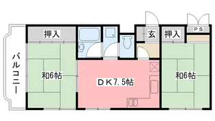 シャルム甲子園2番館【3階】の間取り