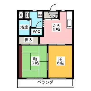スカイアート【5階】の間取り