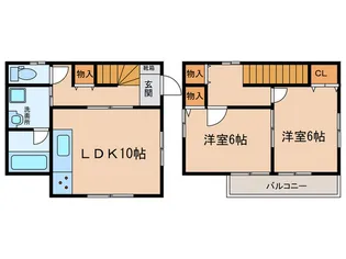 愛知県名古屋市中川区上高畑2【一戸建】の間取り