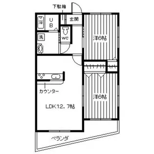 ツイン クラスター【2階】の間取り