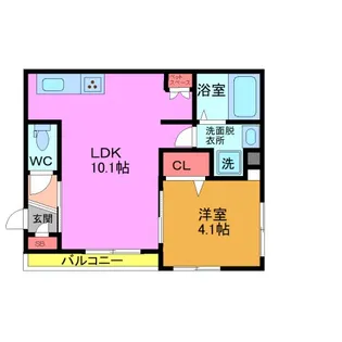 ベル リヴィエール【1階】の間取り