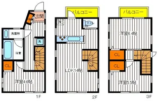 東京都立川市錦町1【一戸建】の間取り