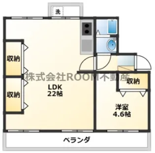 野崎マンション【3階】の間取り