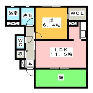 セピアコートII【1階】の間取り