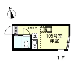 ユナイト和田町スワロフスキー【1階】の間取り