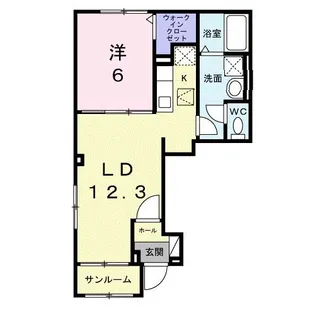 埼玉県東松山市山崎町【アパート】の間取り