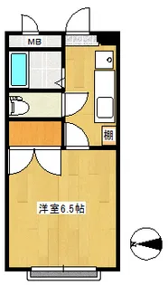 リーベンス黒松【2階】の間取り