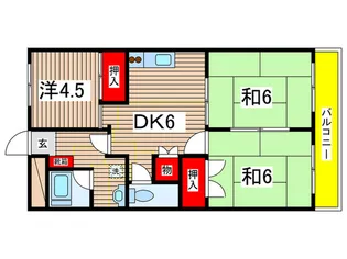 塚戸マンション【1階】の間取り