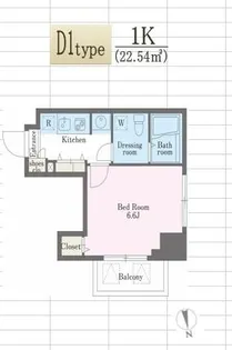 東京都新宿区北新宿1【マンション】の間取り