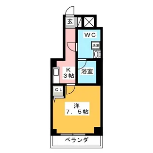 アイル プレミアム東京府中【6階】の間取り
