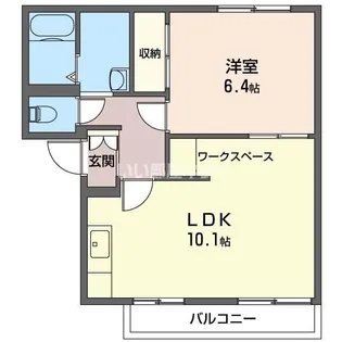 ウインズC【1階】の間取り