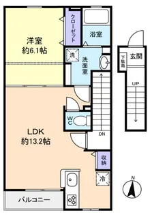 プレステージ6番館【2階】の間取り