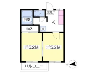 星ヶ丘シティA棟【1階】の間取り