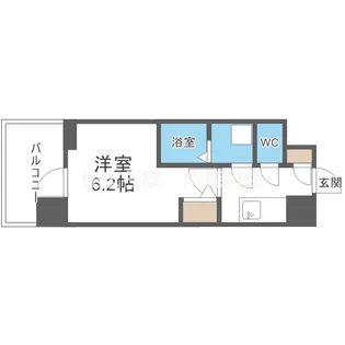 大阪府大阪市北区大淀南2【マンション】の間取り