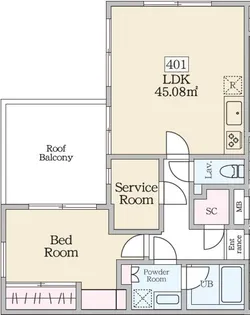 ReveResidence初台【4階】の間取り