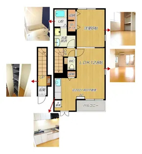 ゼファー【2階】の間取り