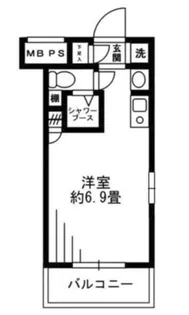 東京都中野区中央4【マンション】の間取り