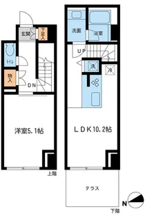 東京都大田区南雪谷2【マンション】の間取り