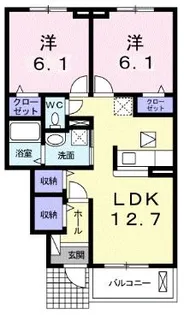 PALAZZO みどりのI【1階】の間取り