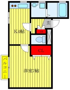 西川口AKTハウス【1階】の間取り