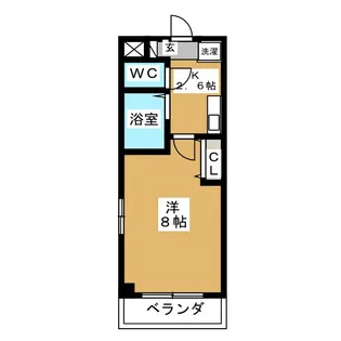 プランドール【3階】の間取り