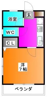 1Kの間取り画像