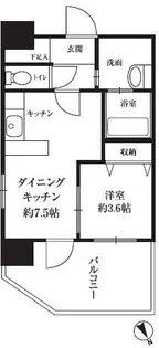 HF西新宿レジデンスEAST【7階】の間取り