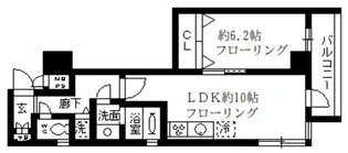 ファインクレスト入谷【4階】の間取り