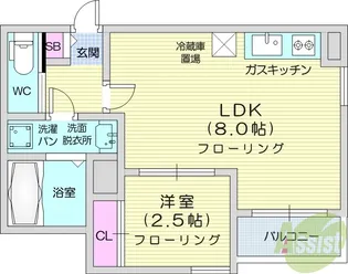 R-SMARTpista長町一丁目駅【3階】の間取り