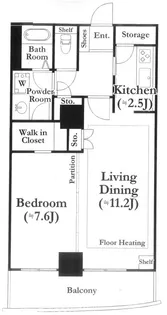 河田町ガーデン2 河田町ガーデン 2号棟【8階】の間取り