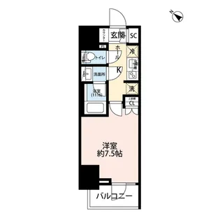 プレール・ドゥーク王子【4階】の間取り